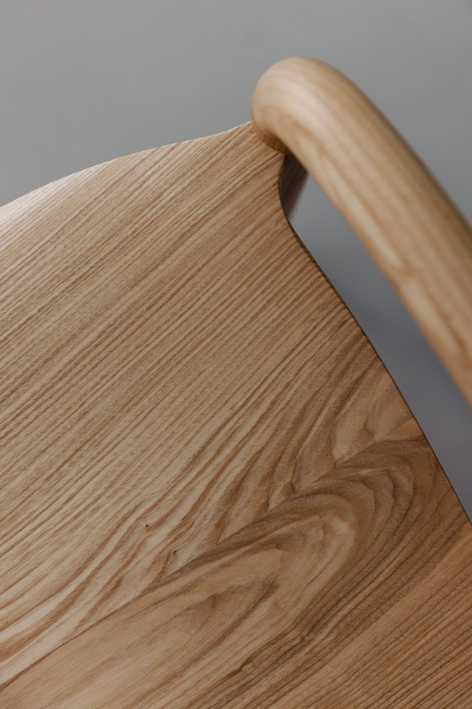 Seat edge and timber grain detail